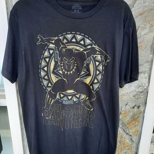 Marvel Black Panther Short Sleeve Graphic Tee Size Medium